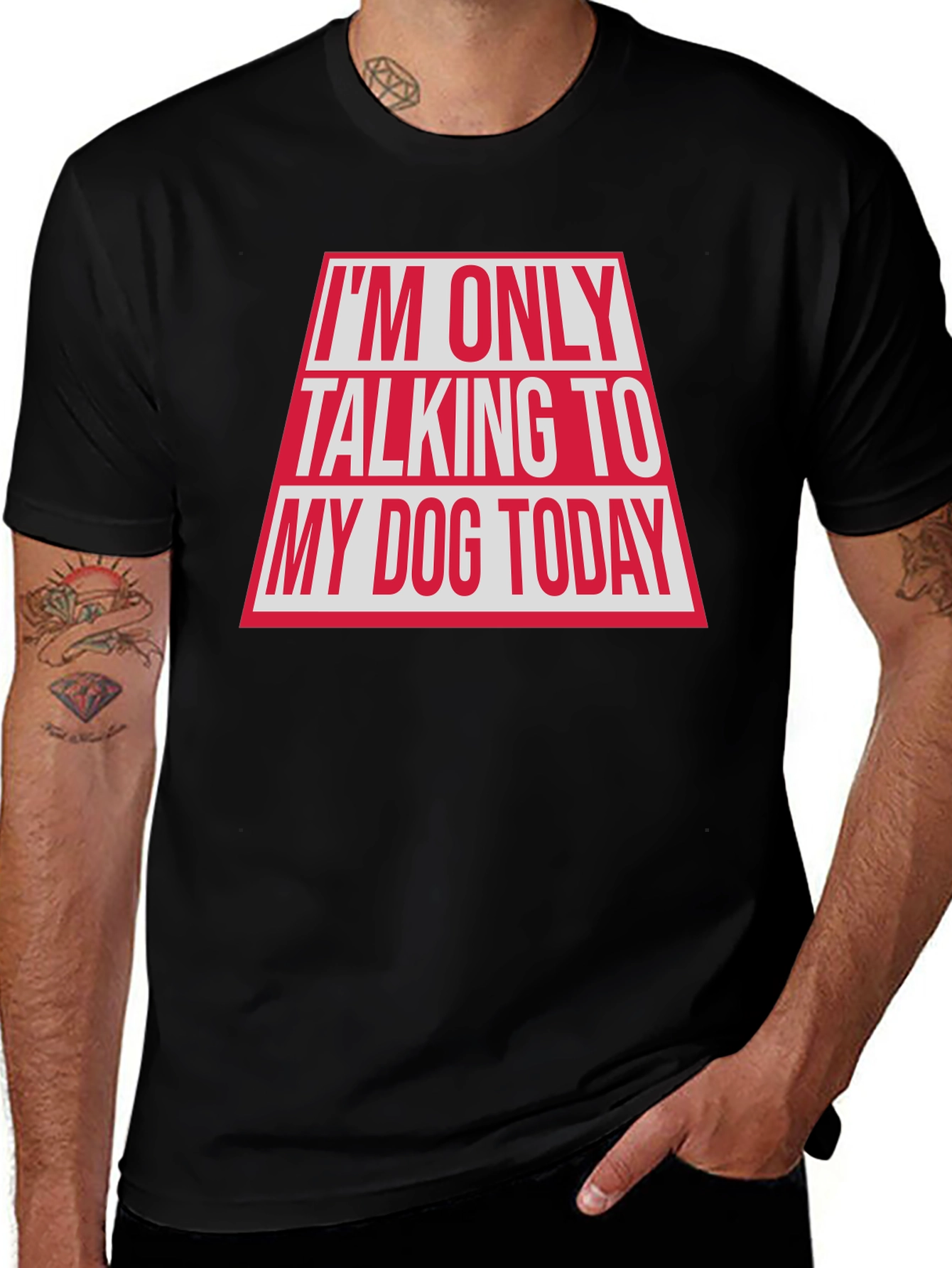 Variant 18 of Dog Lover Graphic Tee - "Talking to My Dog Today"