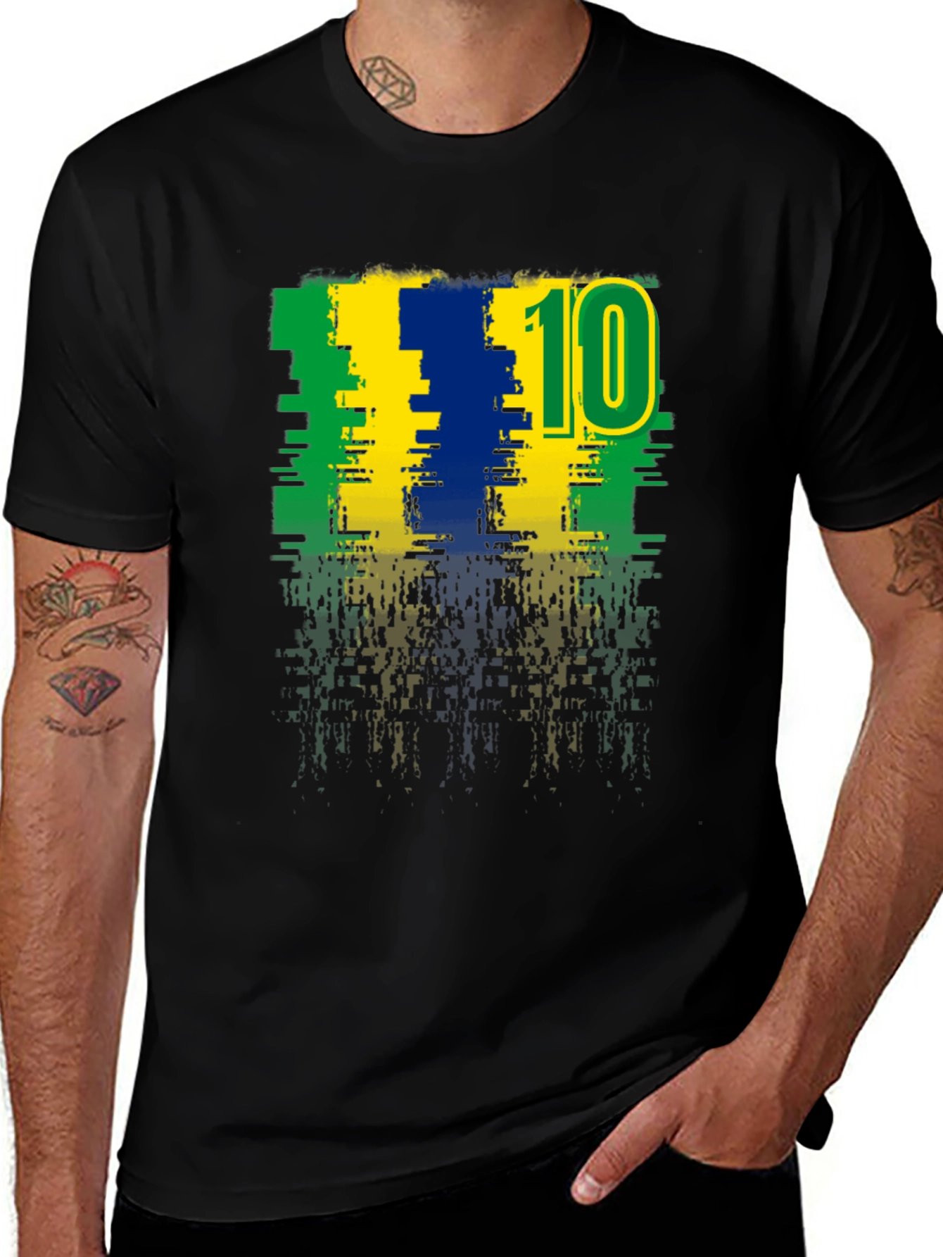 Brazil Soccer Fan Number 10 T-Shirt