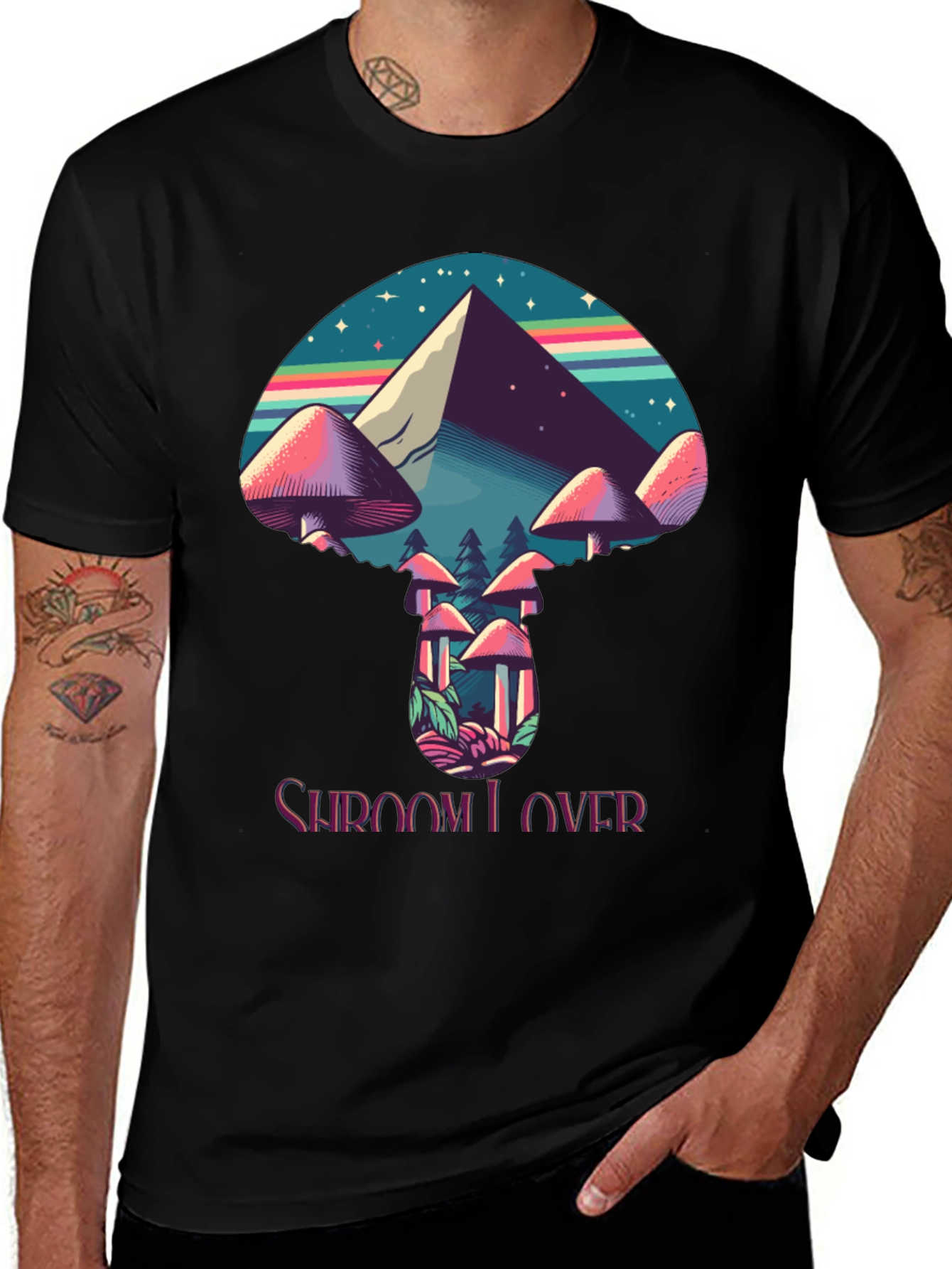 Variant 21 of Shroom Lover Black T-Shirt