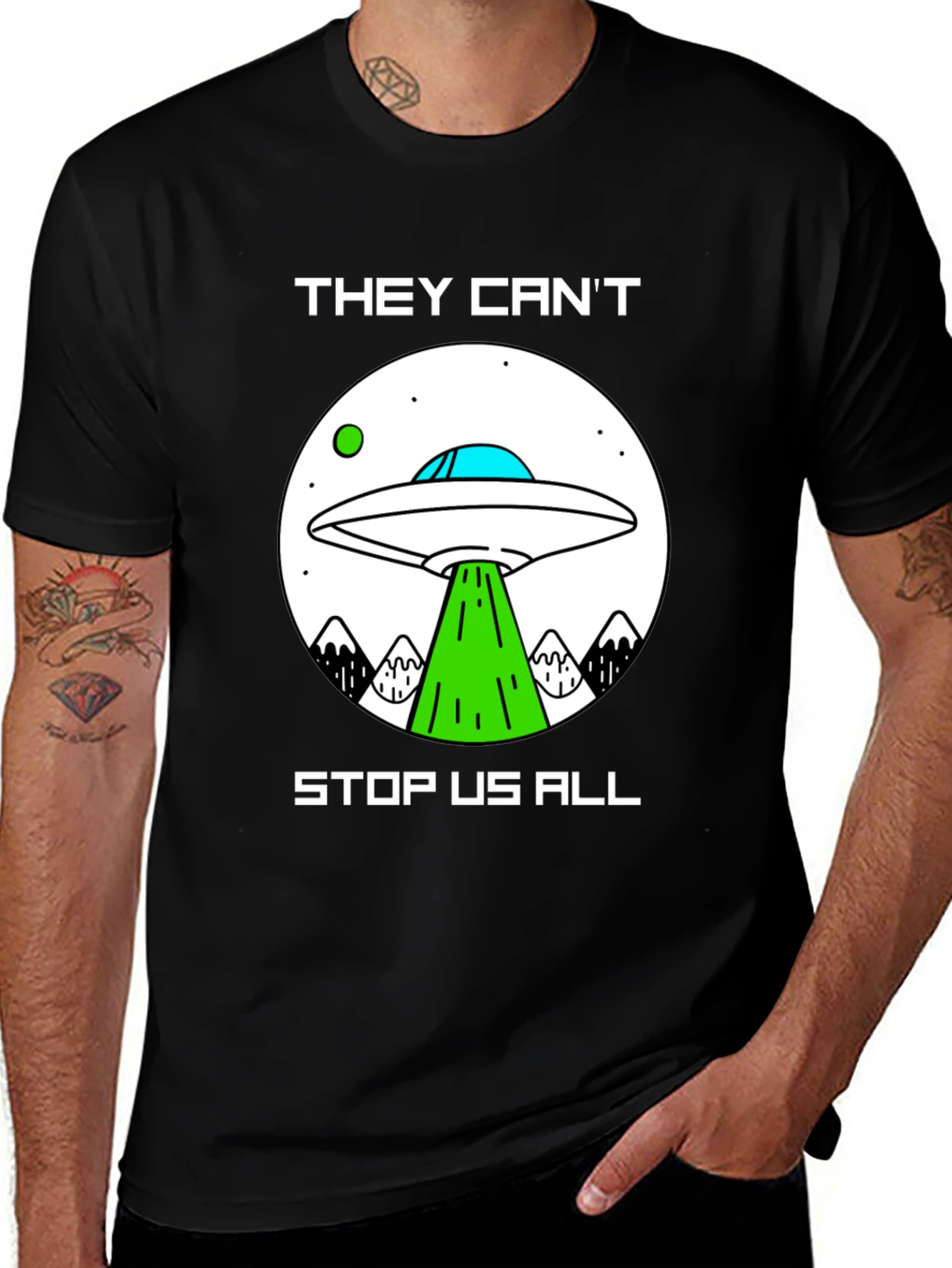 They Can't Stop Us All UFO T-Shirt