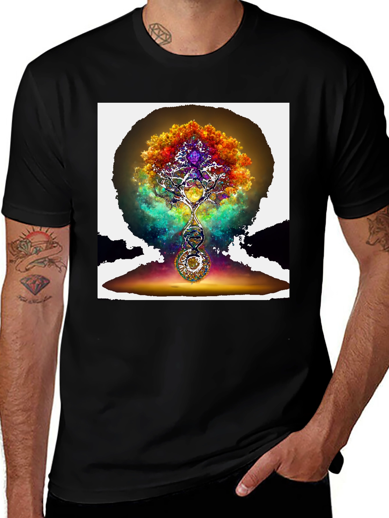 Variant 27 of Colorful Tree of Life Graphic T-Shirt