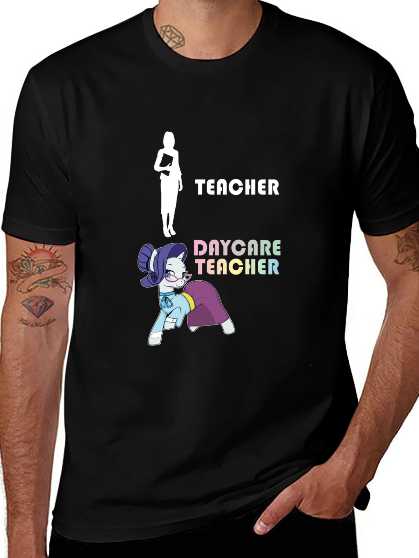 Variant 25 of Daycare Teacher T-Shirt - Funny Pony Design