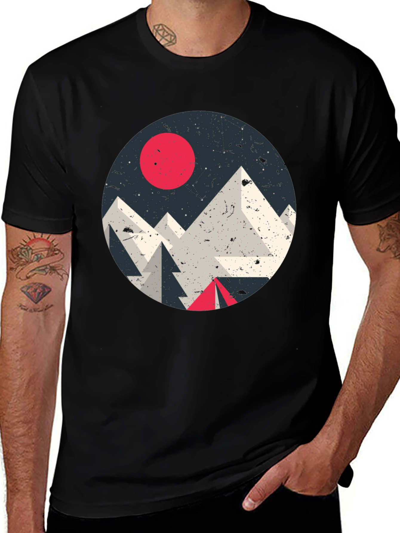 Variant 15 of Geometric Mountain T-Shirt