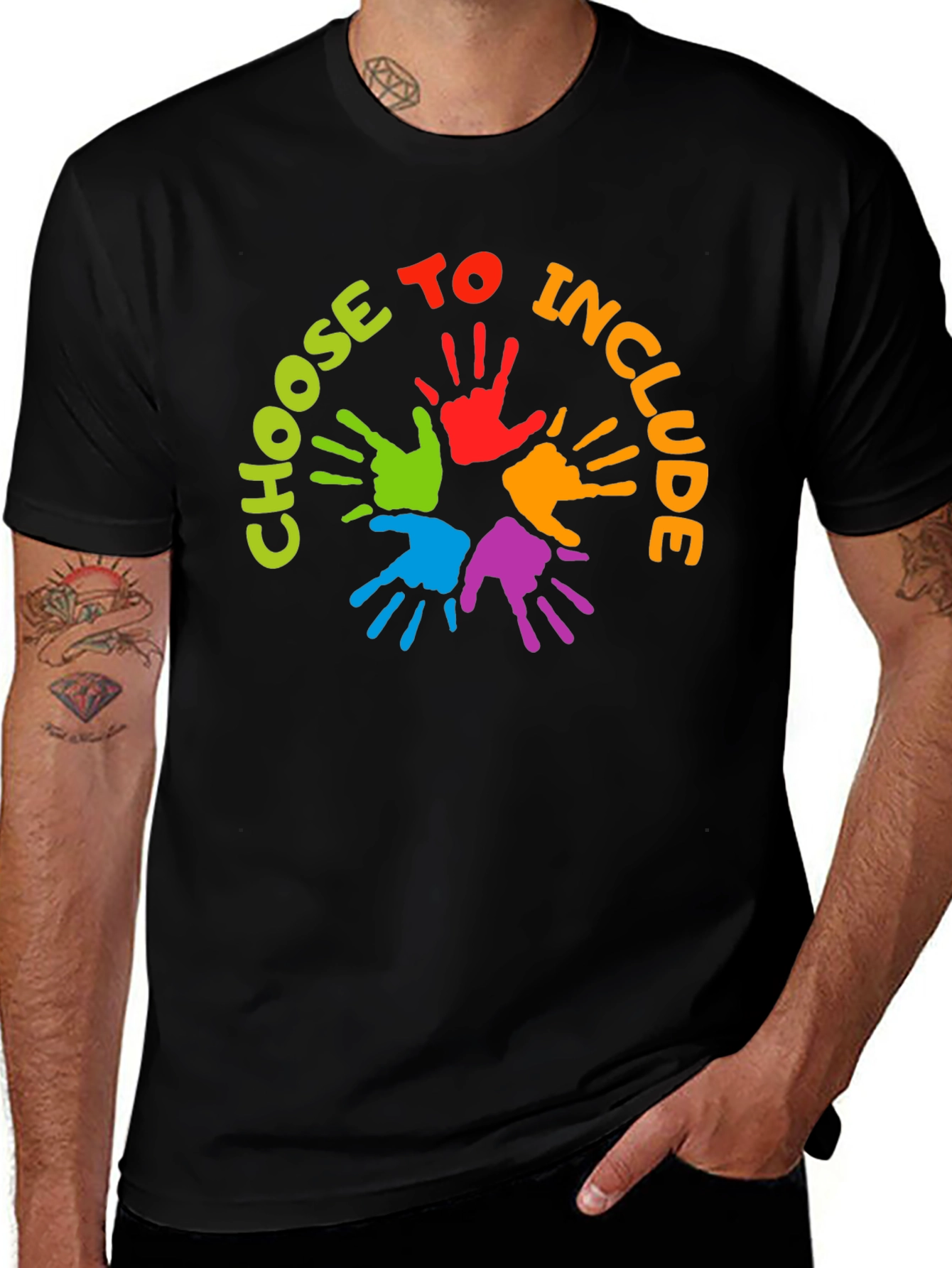 Variant 21 of Choose To Include T-Shirt - Diversity & Unity Design