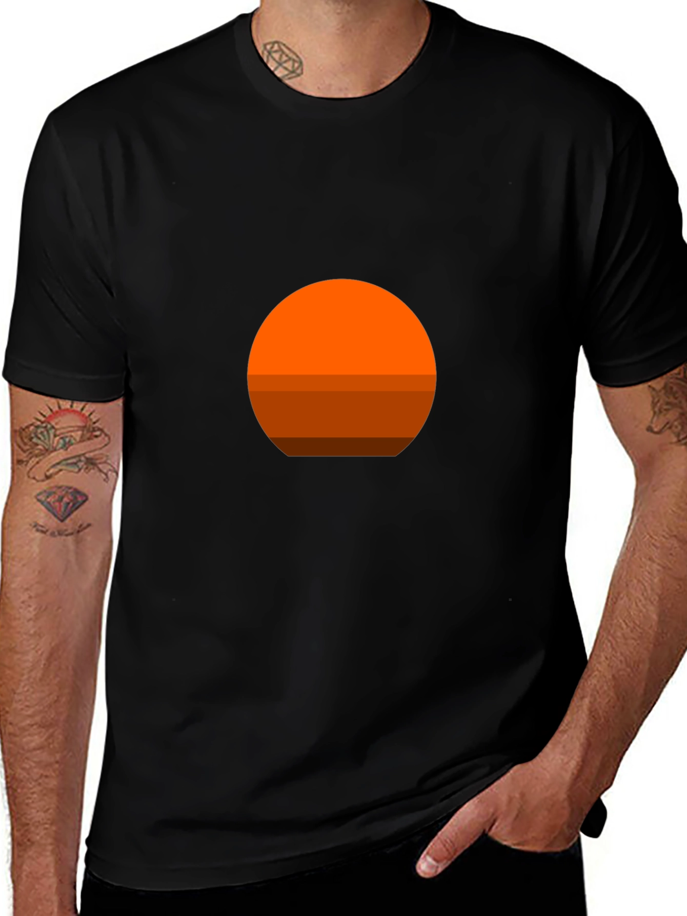 Variant 30 of Sunset Graphic Tee - Retro Style