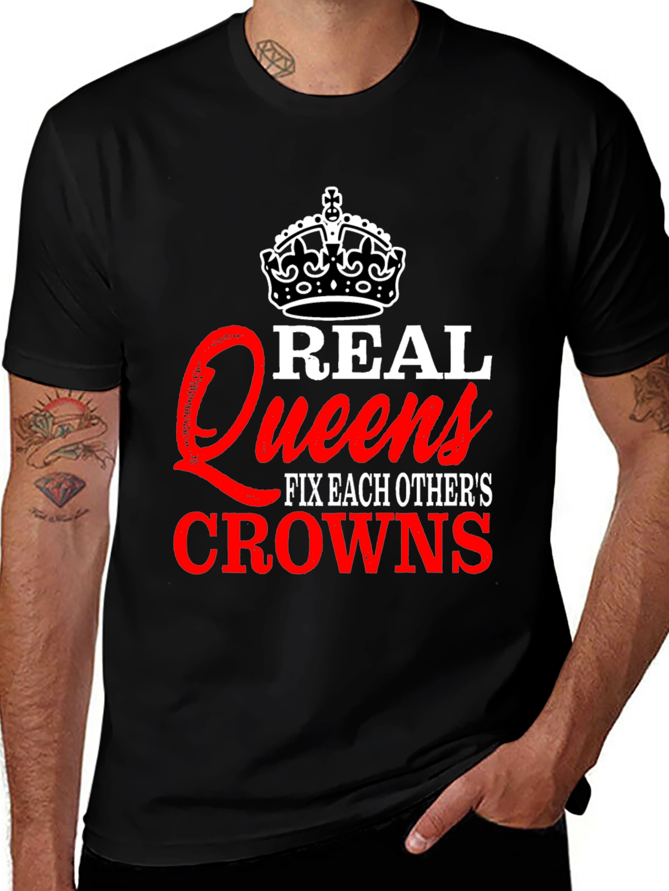Variant 24 of Real Queens Fix Each Other's Crowns Graphic Tee