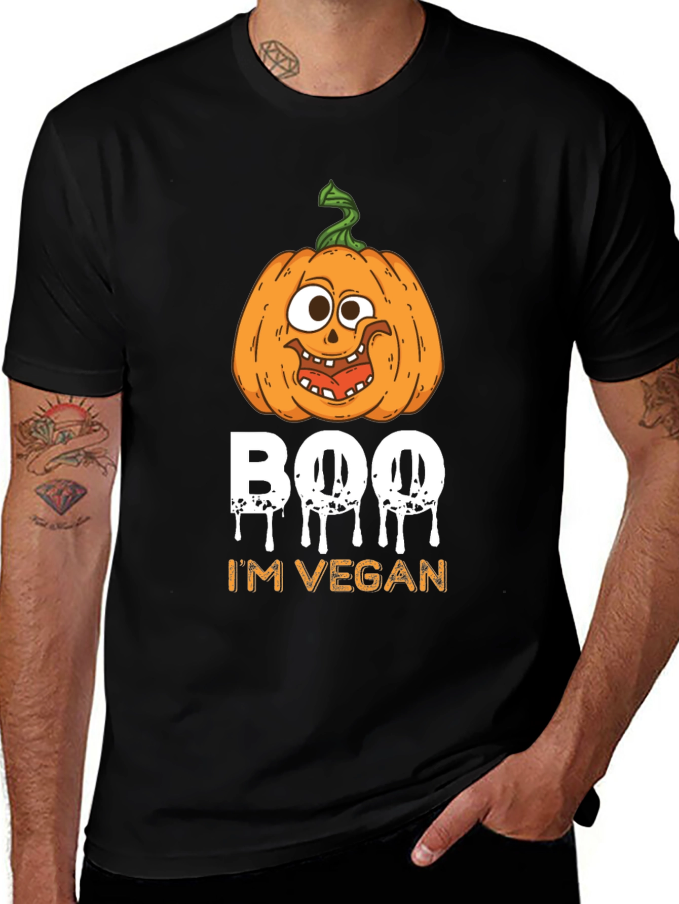 Boo I'm Vegan Halloween T-Shirt