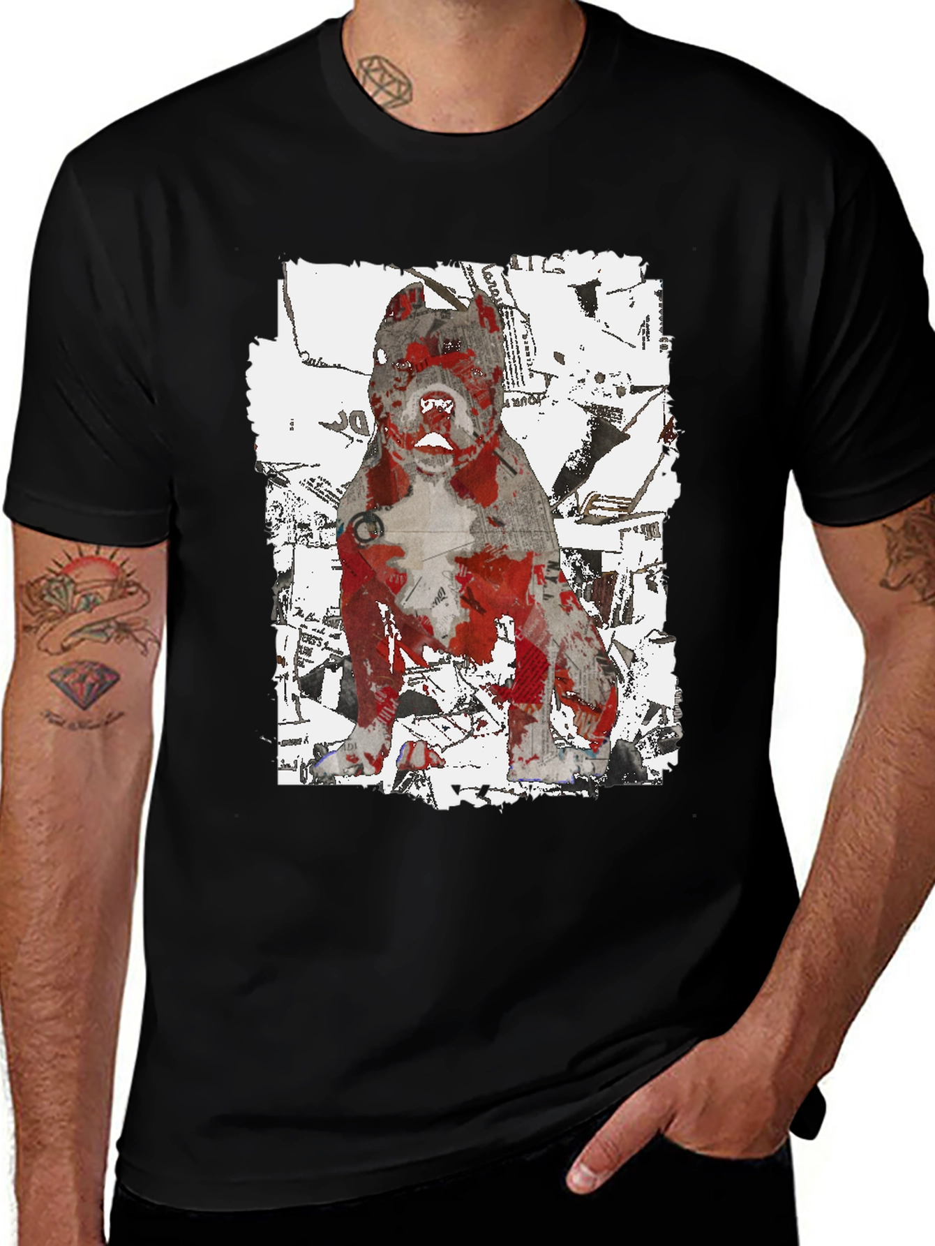 Variant 29 of Graphic Dog T-Shirt - Streetwear Style