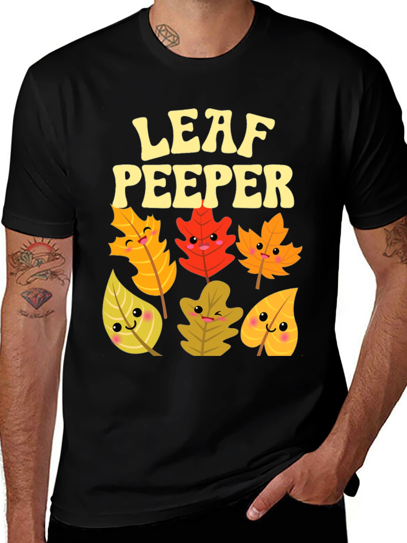 Variant 26 of Leaf Peeper Cute Fall Leaves T-Shirt