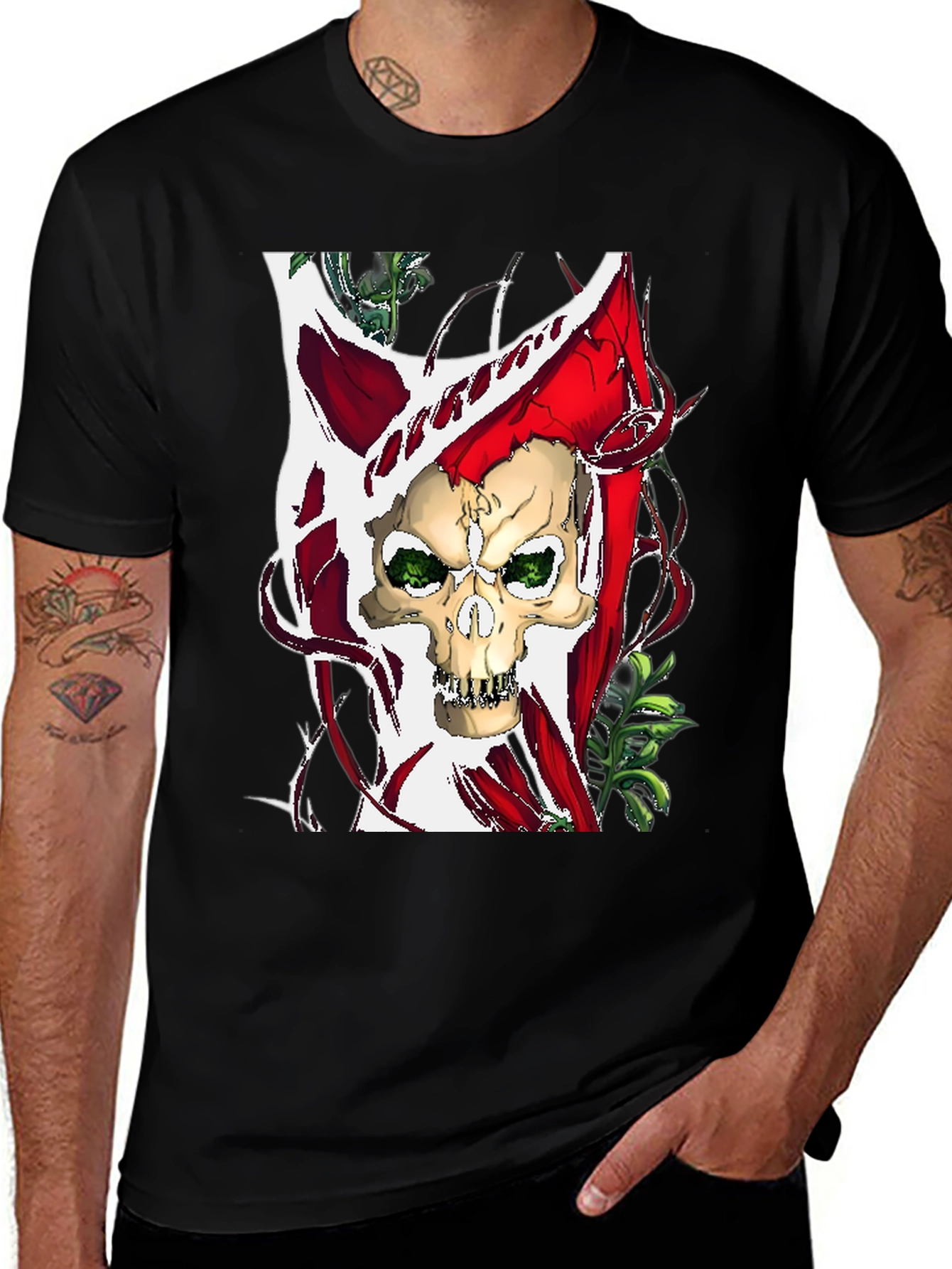 Variant 28 of Skull Graphic T-Shirt - Edgy Style
