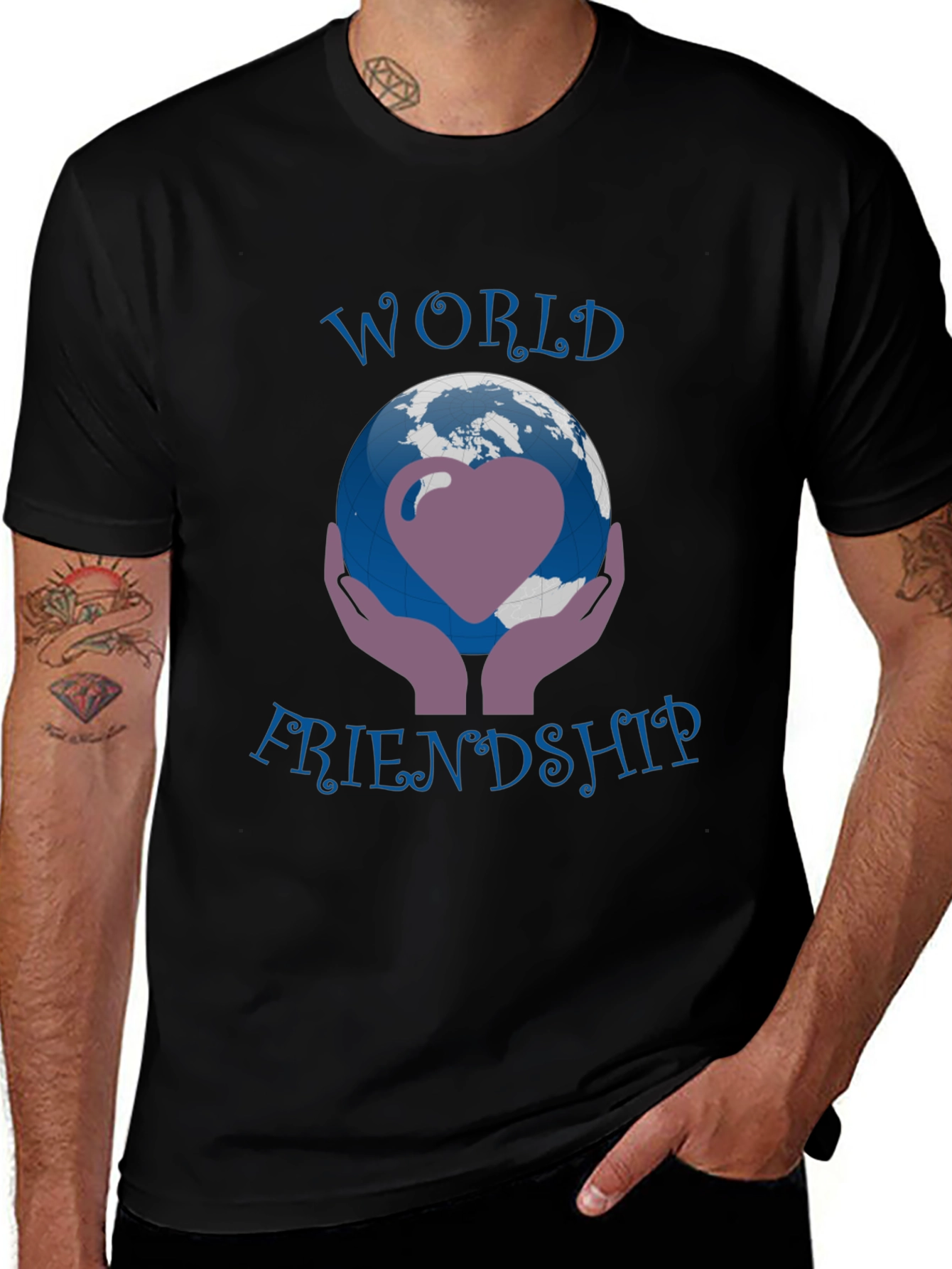 Variant 19 of World Friendship Graphic Tee - Unisex
