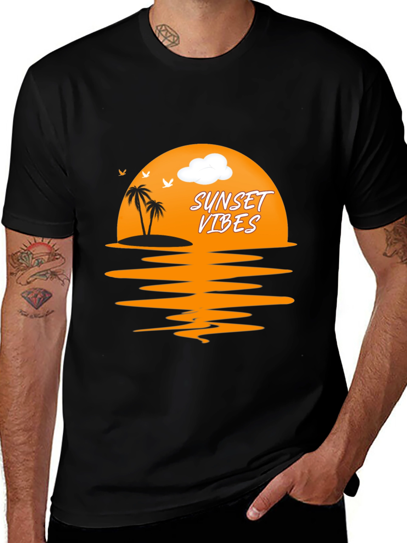 Variant 2 of Sunset Vibes Graphic Tee