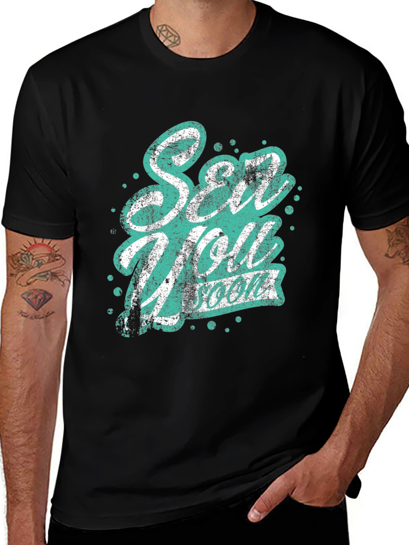 Variant 18 of See You Soon T-Shirt - Trendy Graphic Tee