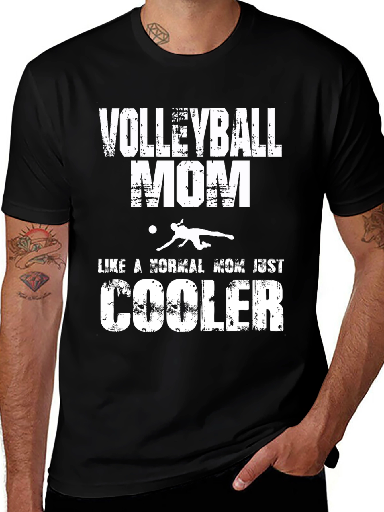 Volleyball Mom T-Shirt - Cool Mother's Day Gift