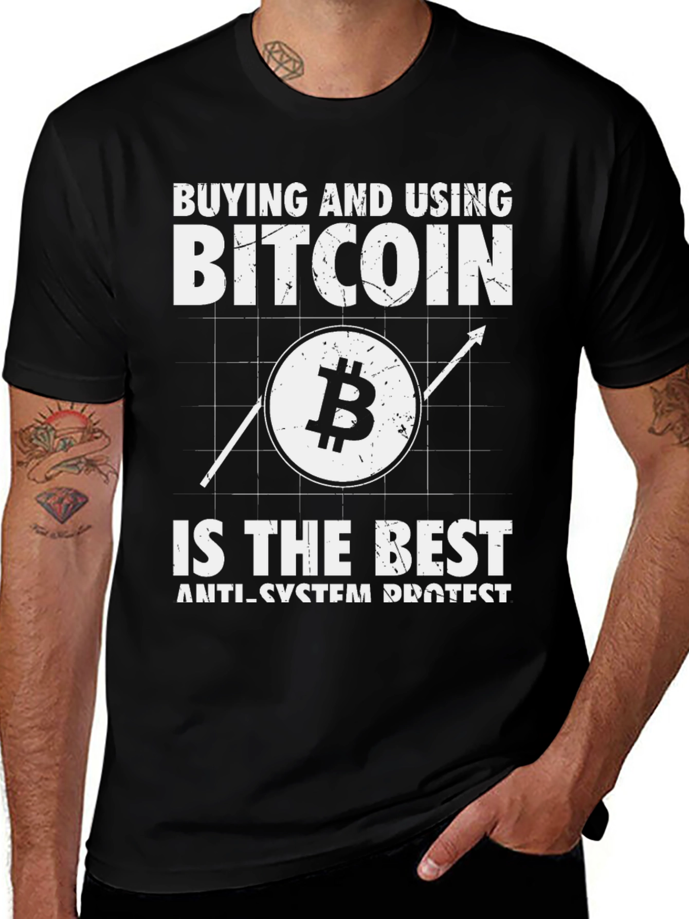 Bitcoin T-Shirt: Anti-System Protest Tee