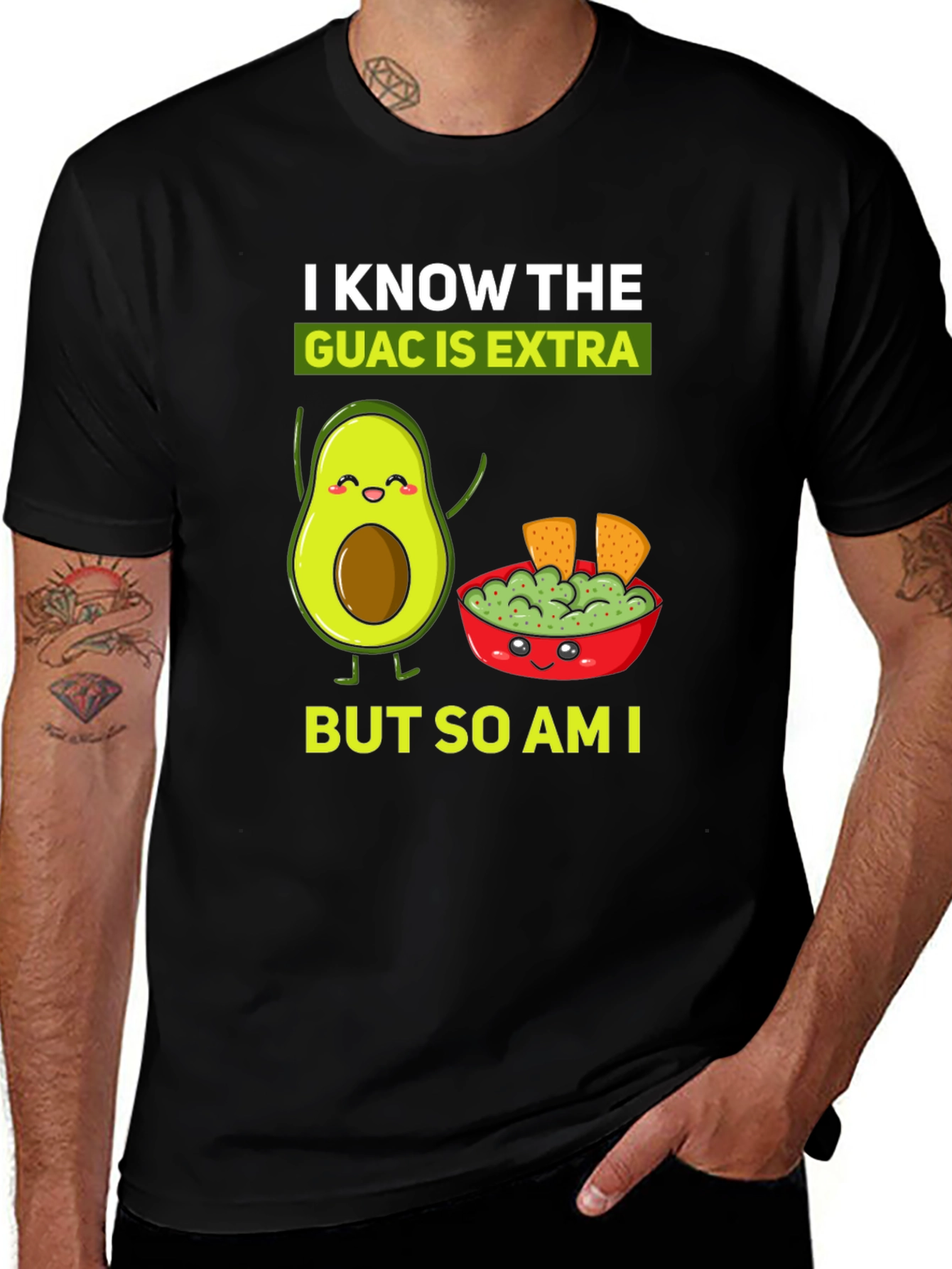 Variant 23 of I Know The Guac is Extra Funny T-Shirt