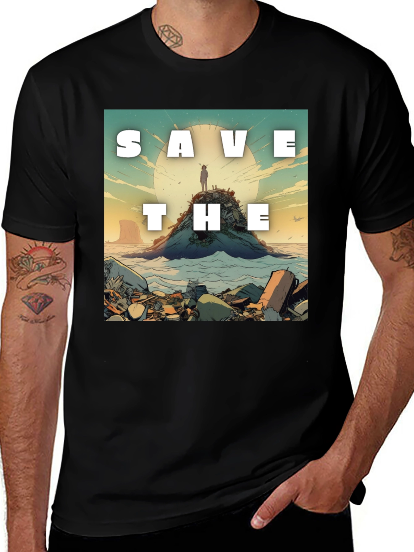 Variant 8 of Save The Planet Graphic Tee