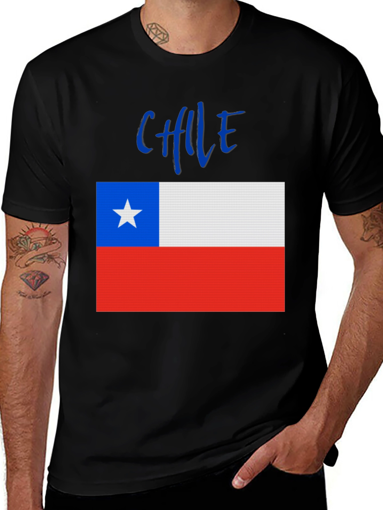 Chile Flag Graphic Tee - National Pride T-Shirt