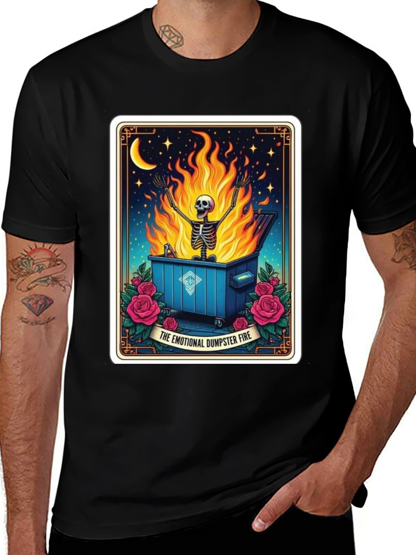 Variant 21 of Emotional Dumpster Fire Graphic Tee