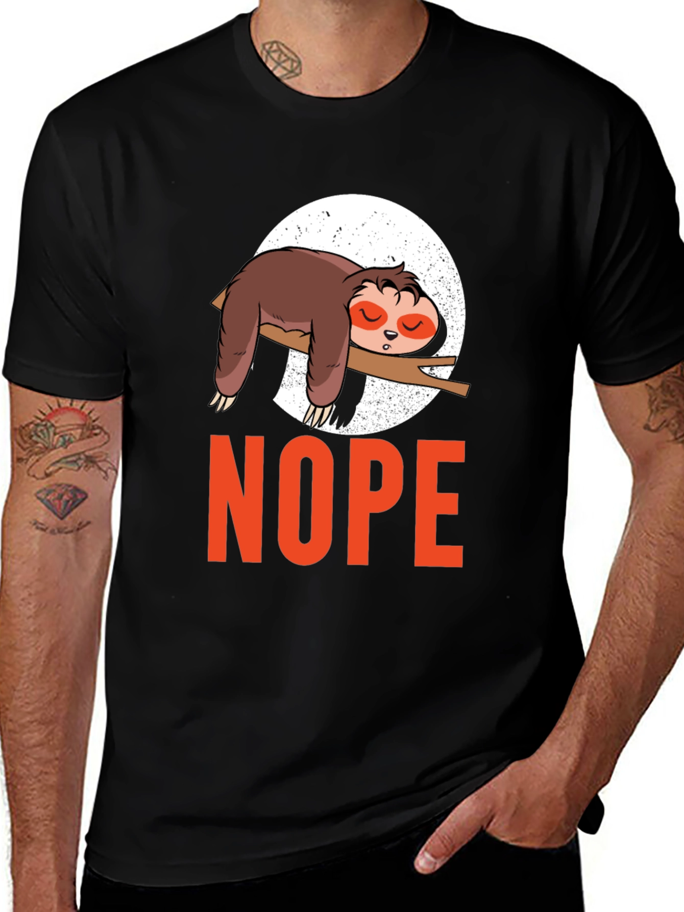 Variant 18 of Nope Sloth T-Shirt - Lazy Day Comfort