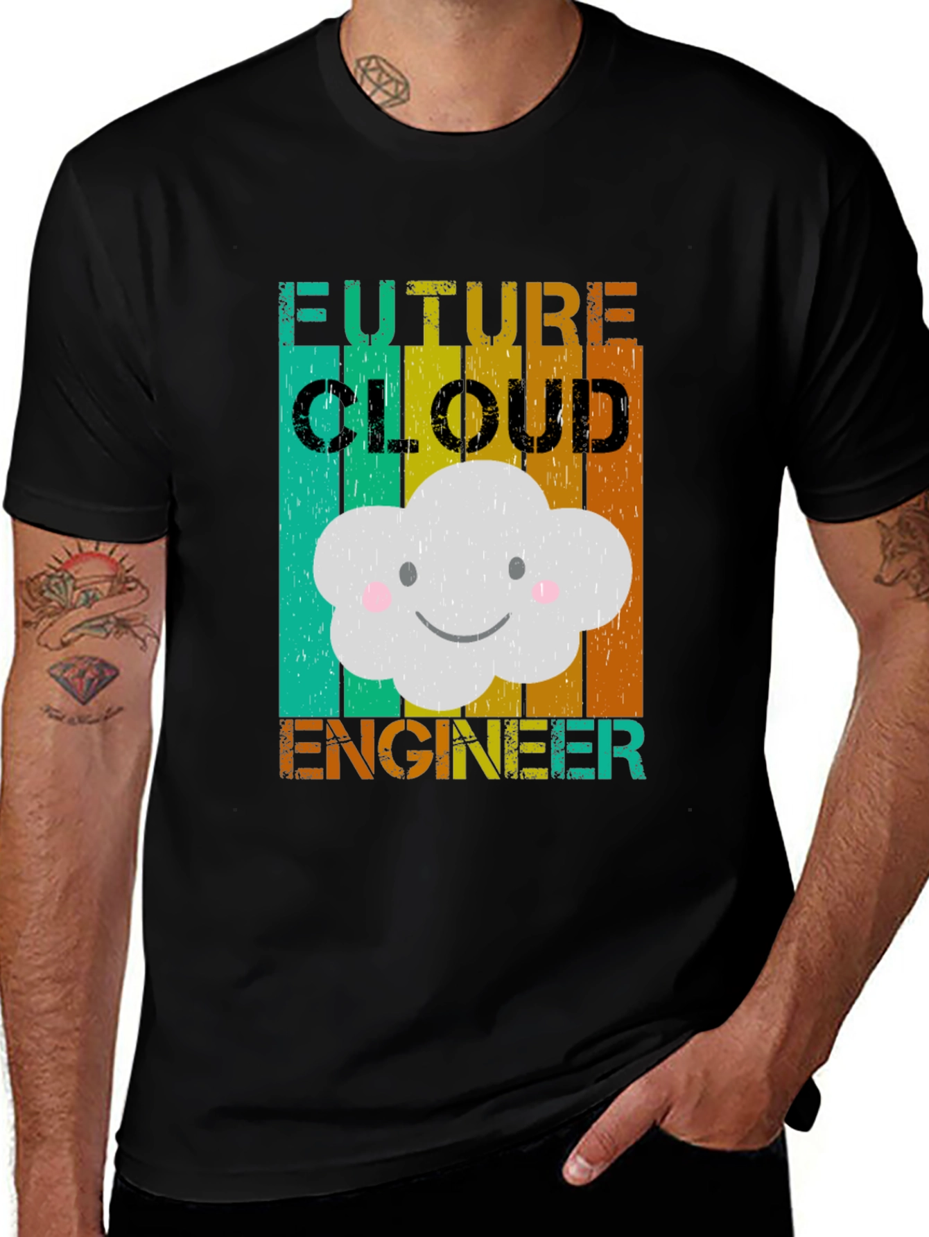 Future Cloud Engineer T-Shirt - Cute Cloud Graphic