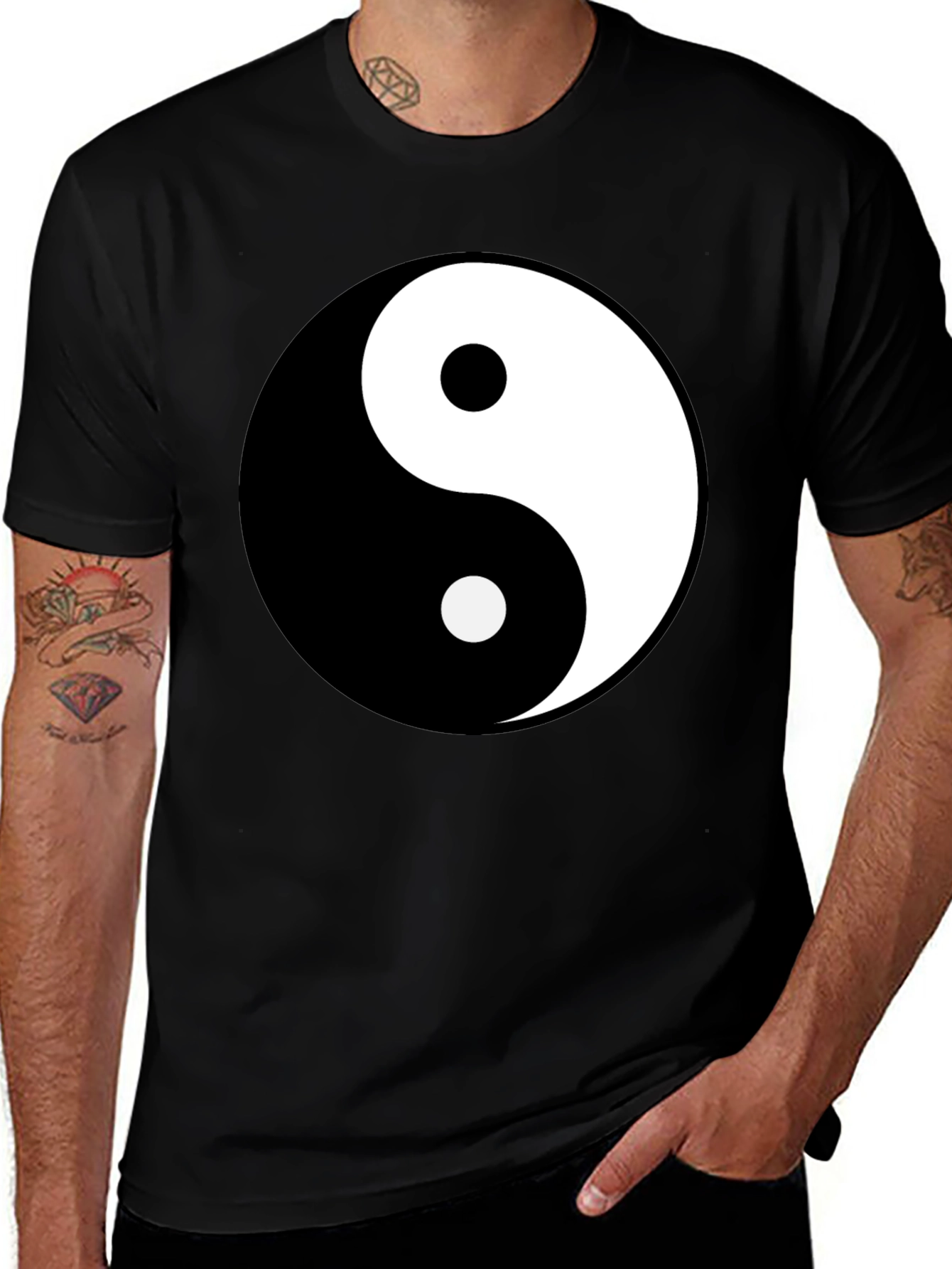 Yin Yang Graphic Tee - Black Harmony Shirt