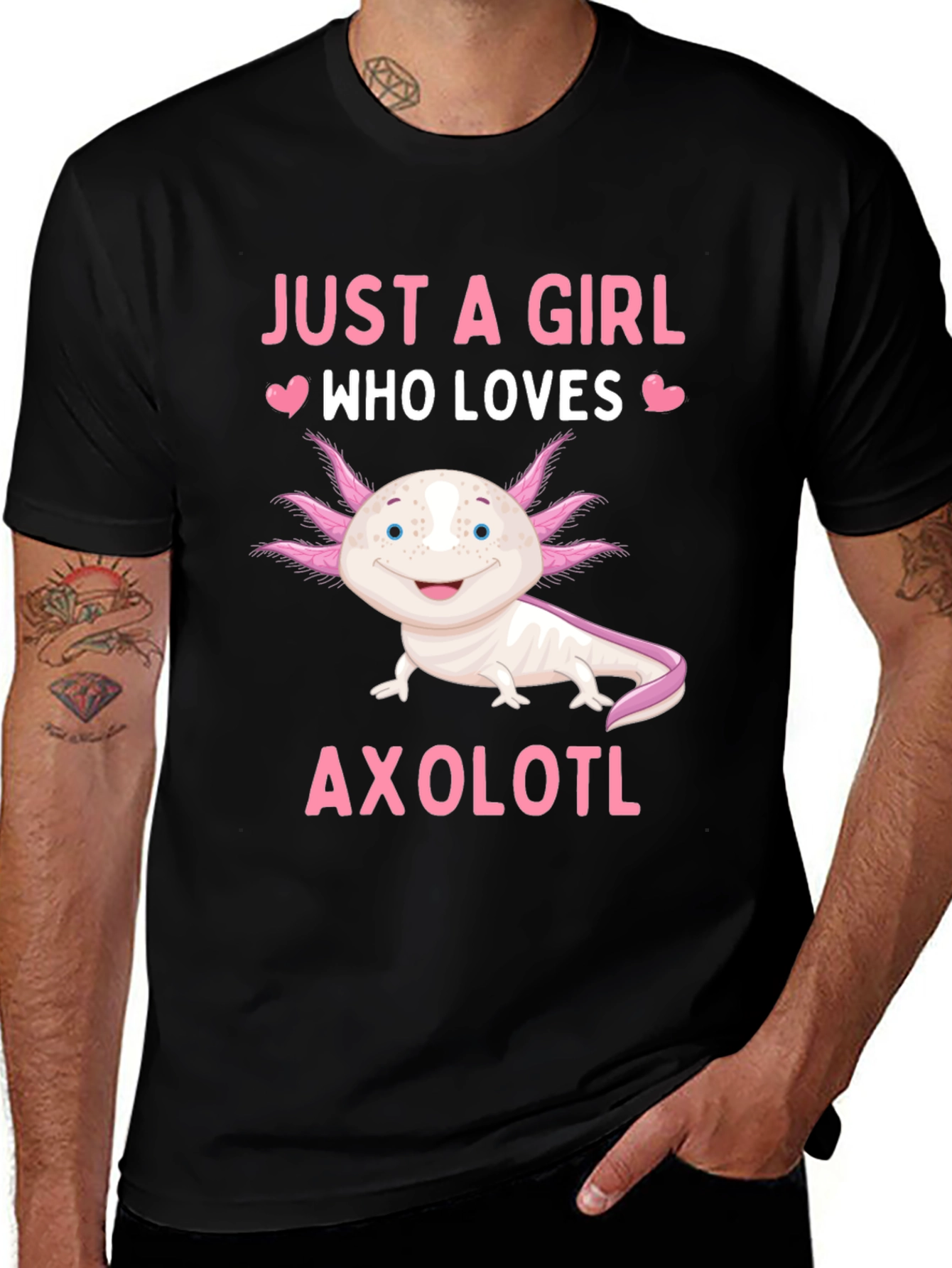 Variant 9 of Just a Girl Who Loves Axolotl T-Shirt