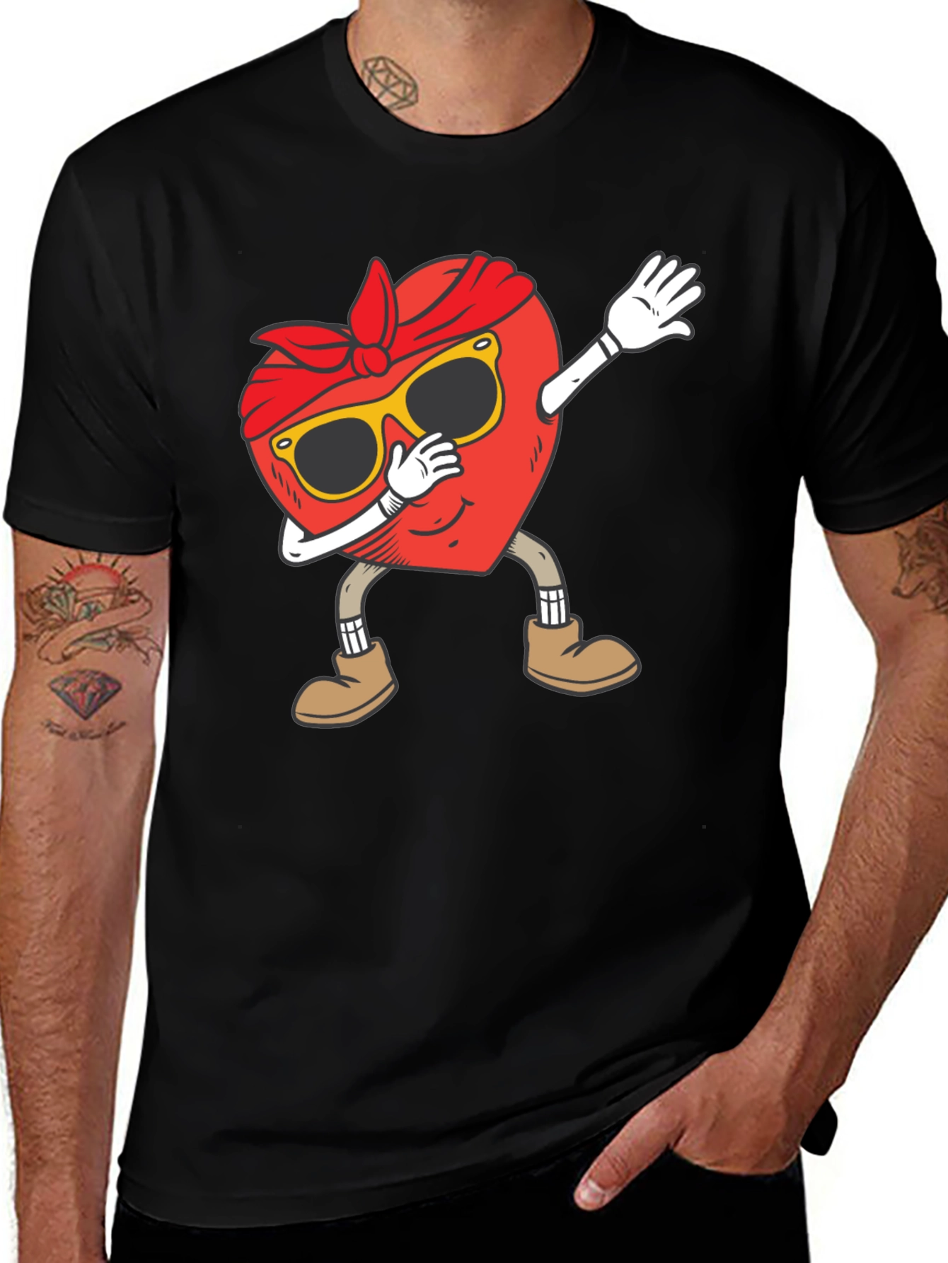 Variant 9 of Dabbing Heart Valentine's Day T-Shirt