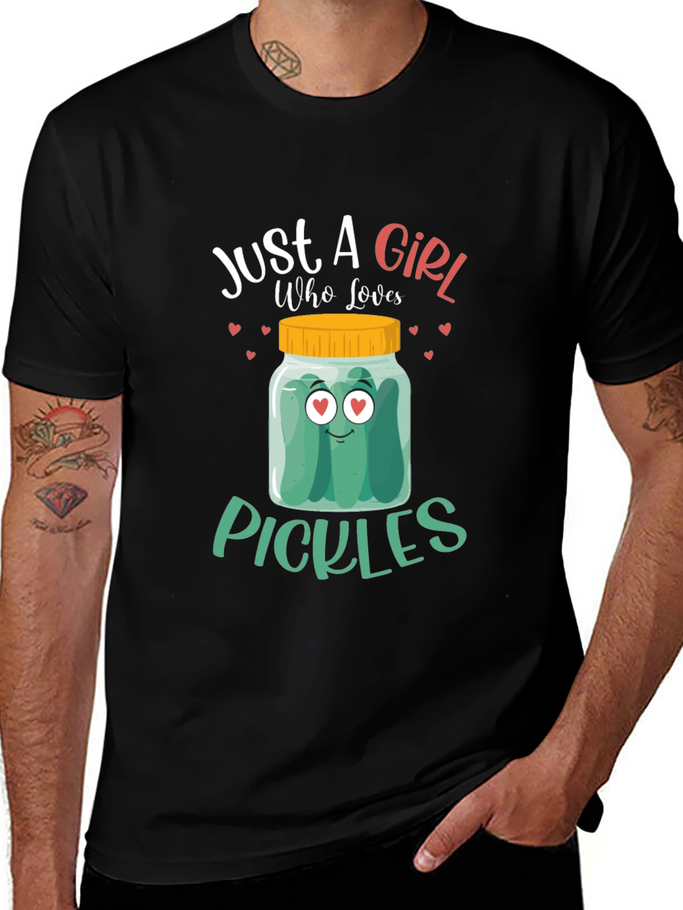Variant 23 of Just a Girl Who Loves Pickles T-Shirt