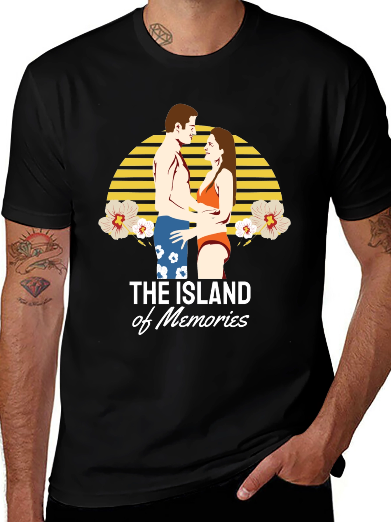Variant 3 of Island of Memories Graphic T-Shirt