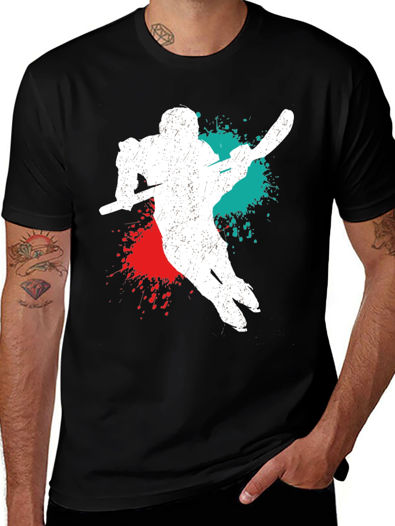 Variant 23 of Hockey Player Graphic T-Shirt
