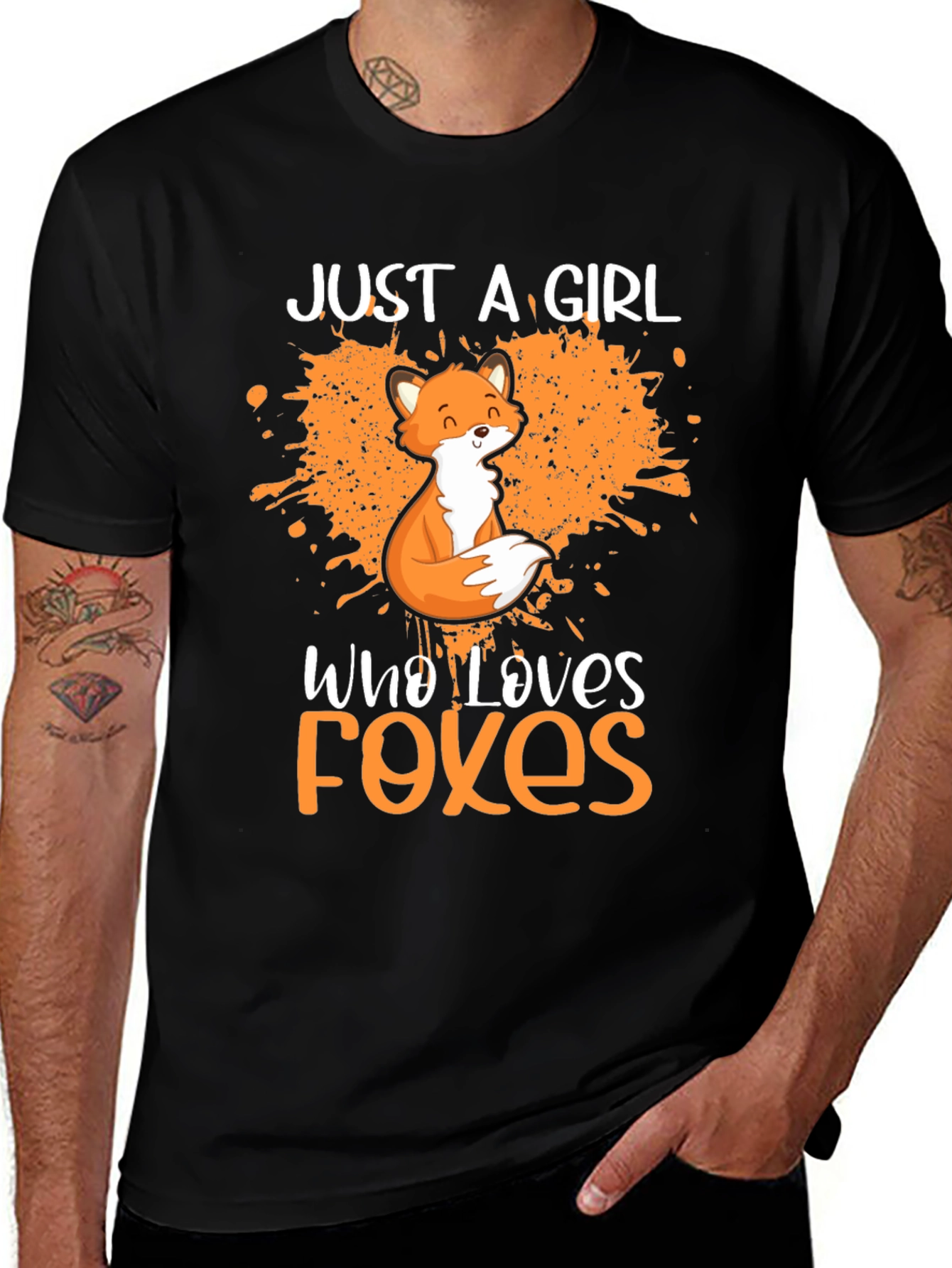 Variant 3 of Girl Who Loves Foxes Graphic T-Shirt