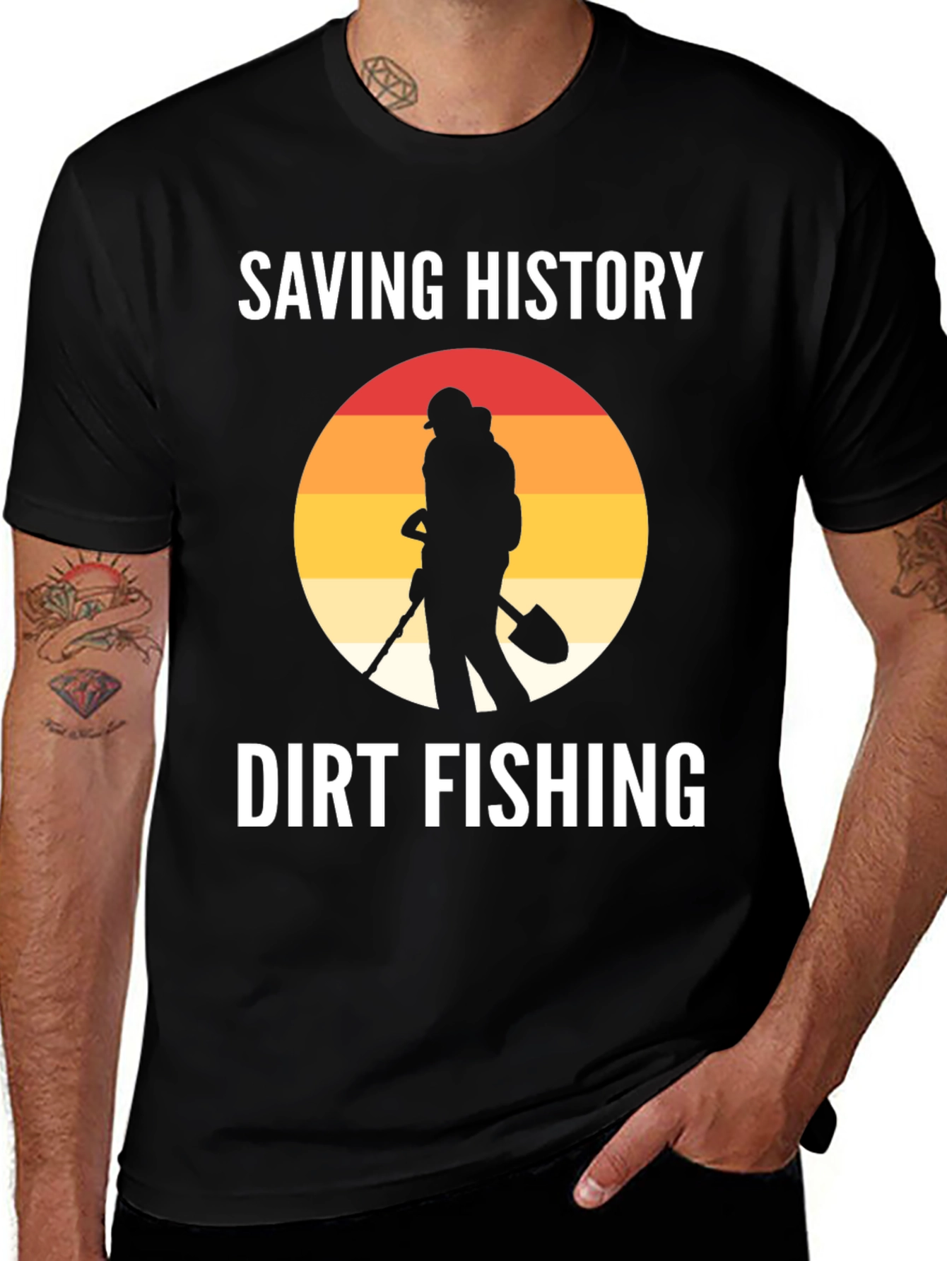 Saving History Dirt Fishing T-Shirt