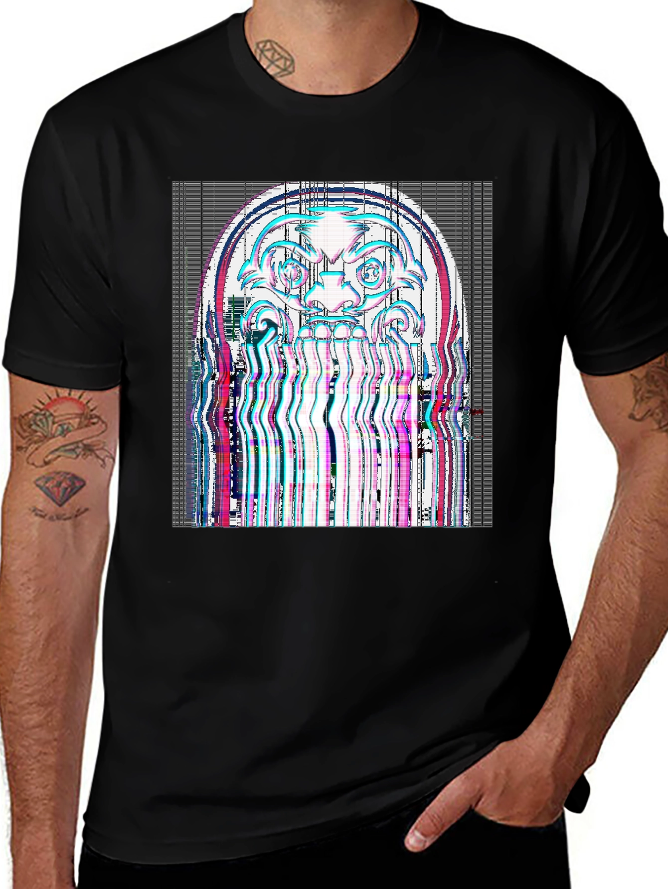 Variant 12 of Glitch Art Tee - Unique Distorted Graphic