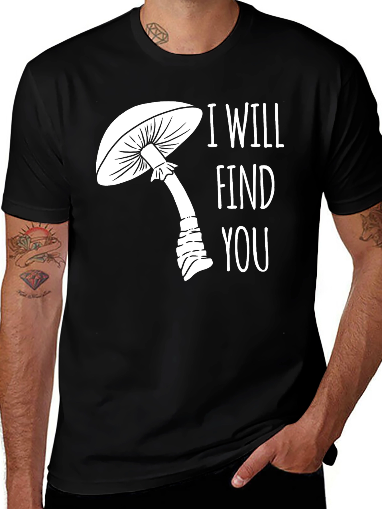 Variant 21 of Mushroom Graphic Tee - I Will Find You