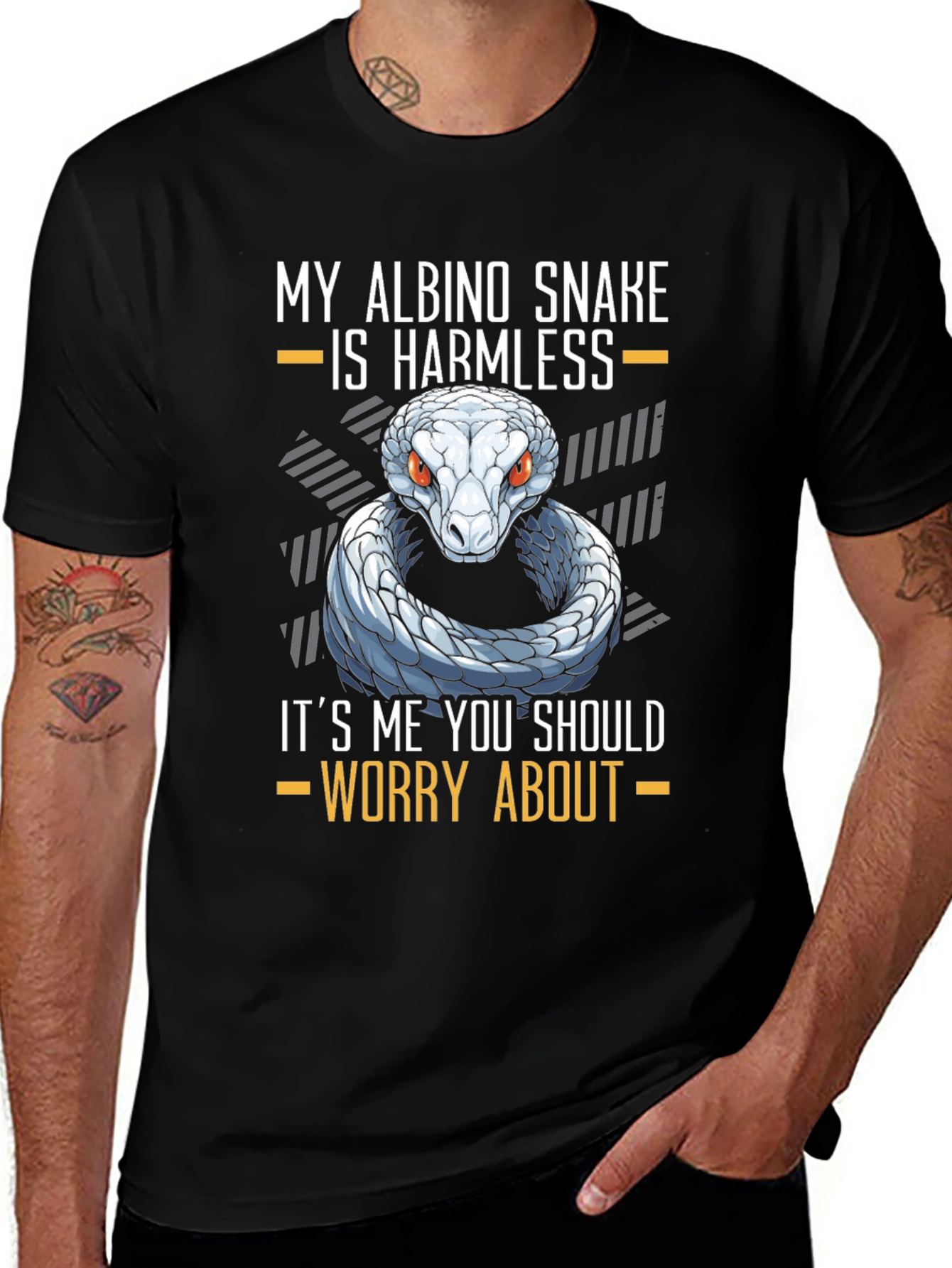 Variant 14 of My Albino Snake is Harmless T-Shirt