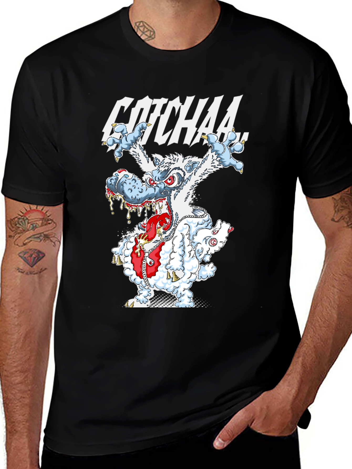 Variant 2 of GOTCHAA Monster Graphic Print T-Shirt