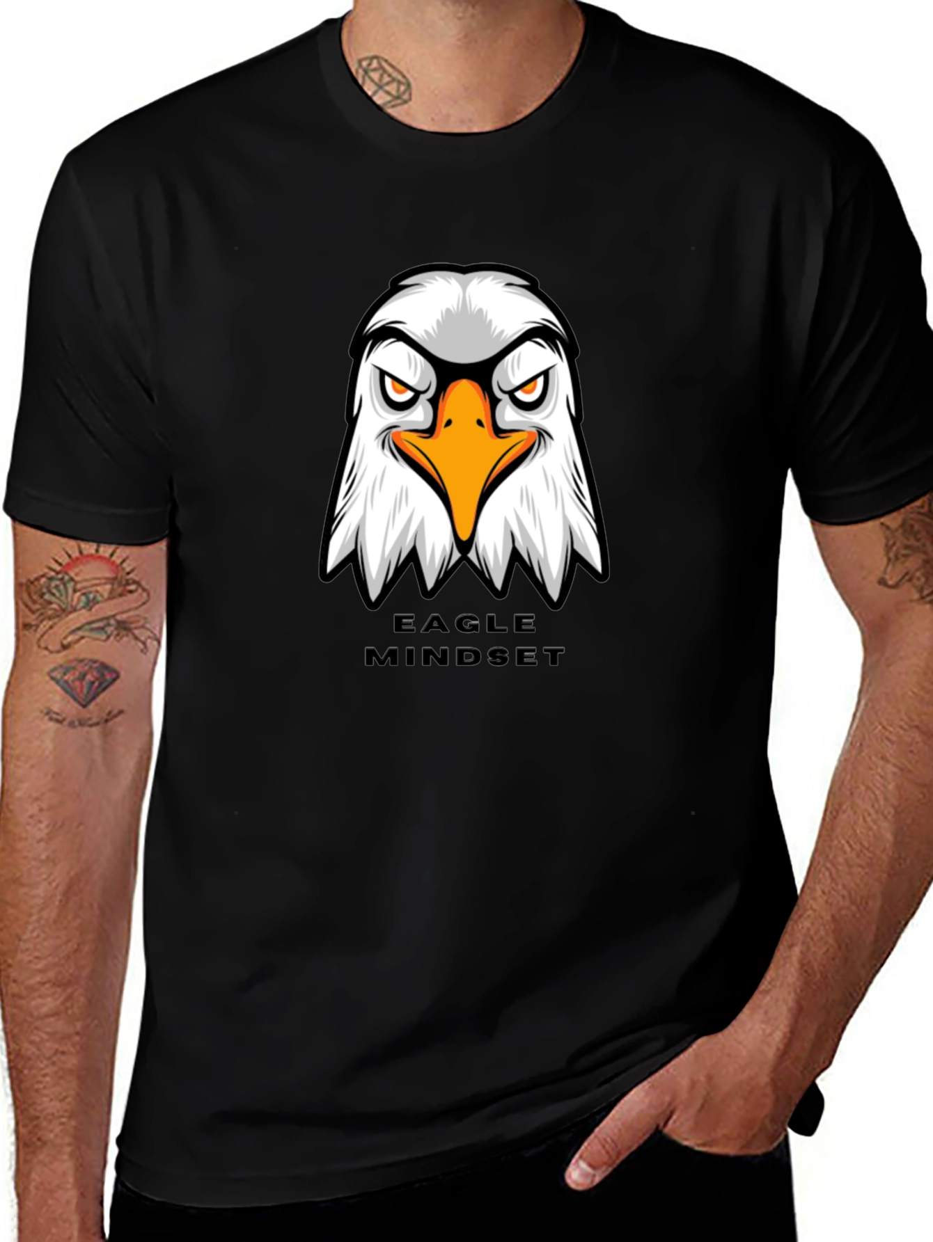 Variant 13 of Eagle Mindset Graphic T-Shirt - Black