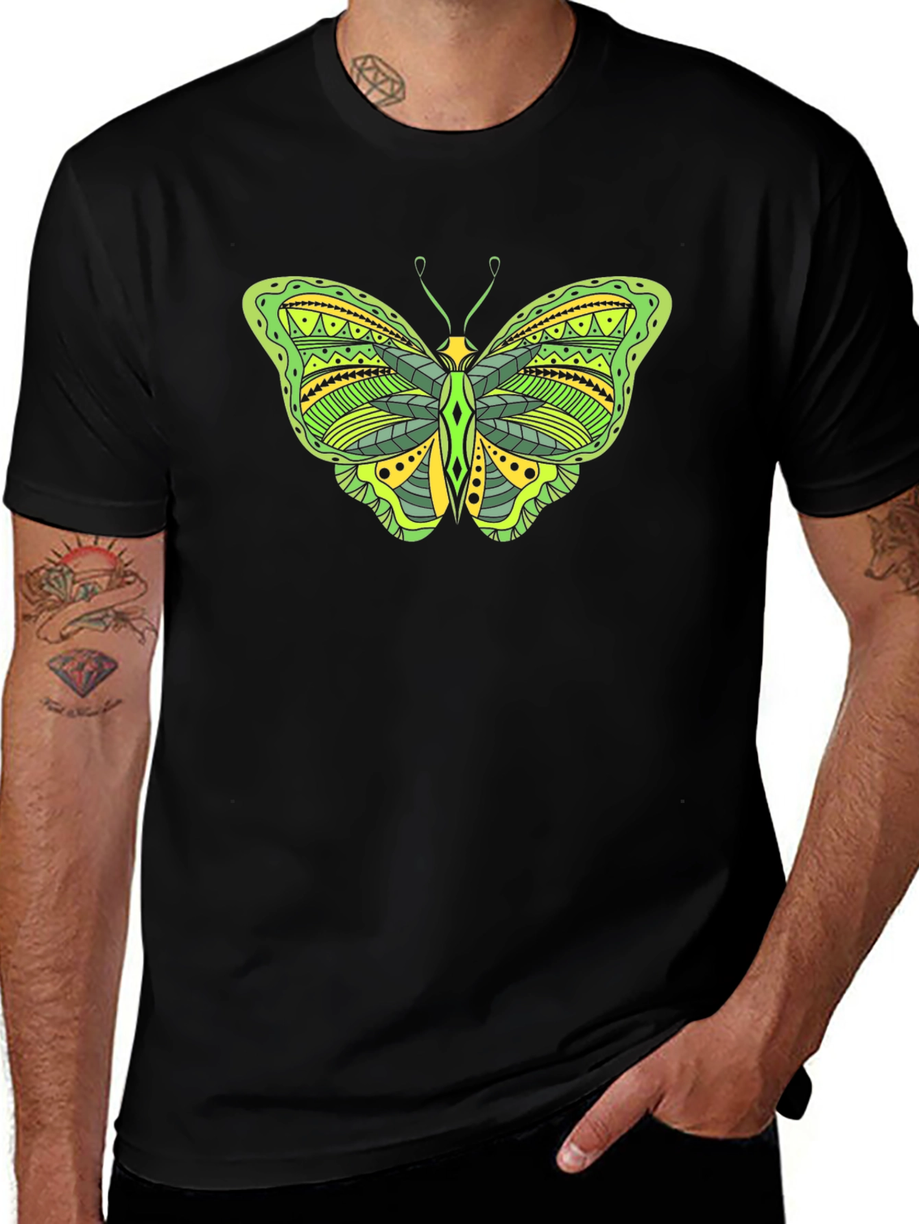 Variant 4 of Butterfly Graphic Tee - Artistic Nature Shirt