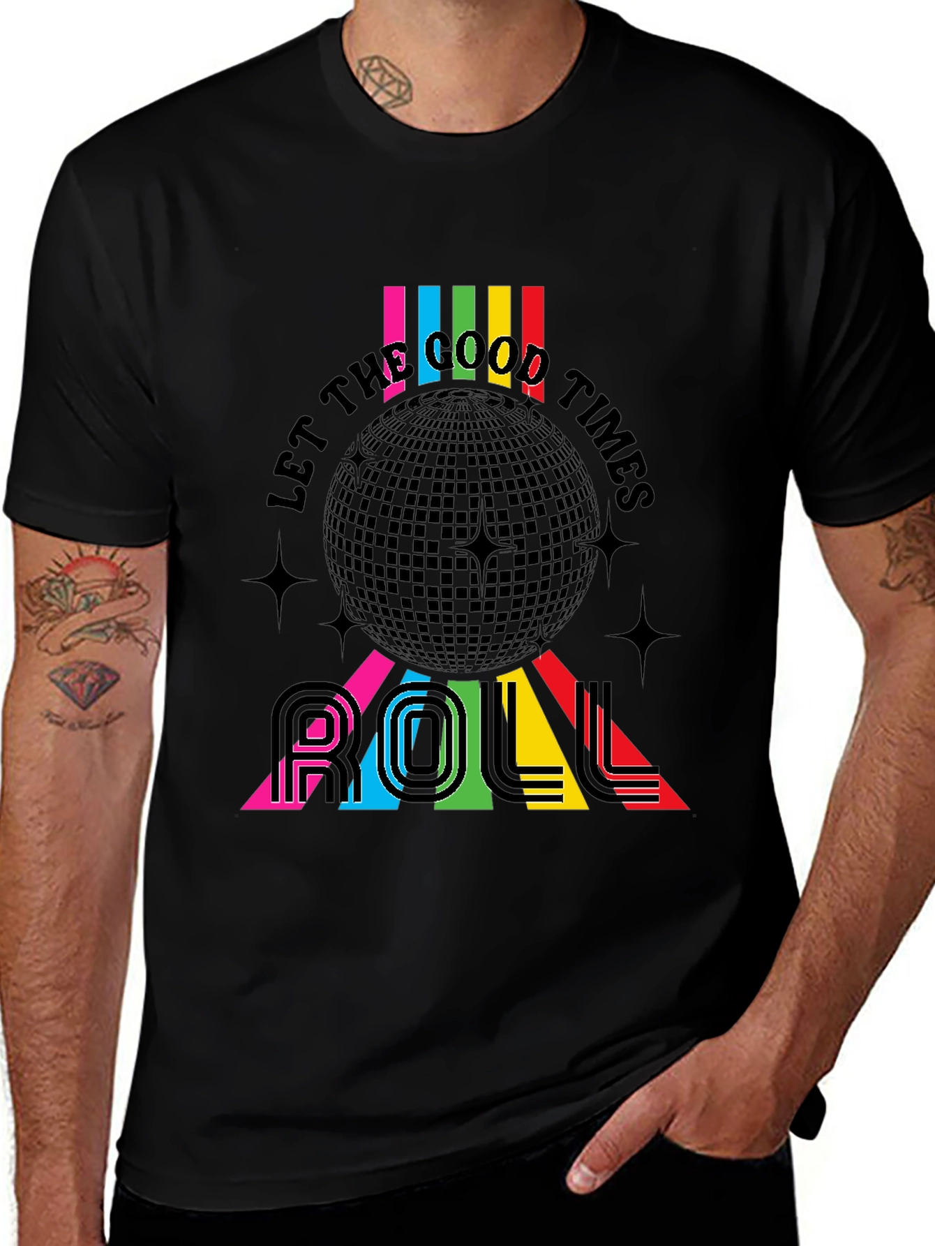 Variant 6 of Retro Disco T-Shirt - Let the Good Times Roll!