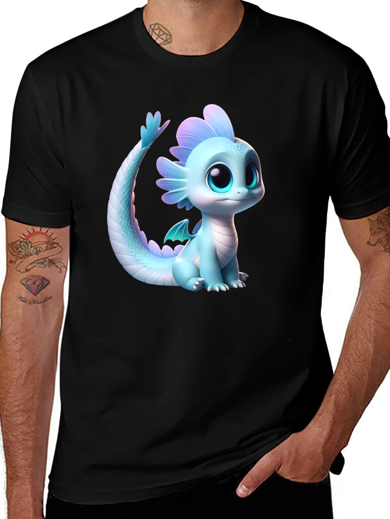 Variant 23 of Cute Dragon Graphic T-Shirt - Soft Cotton Blend
