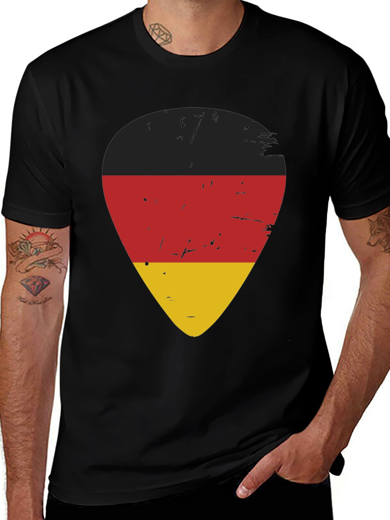 Variant 30 of Germany Flag Guitar Pick T-Shirt