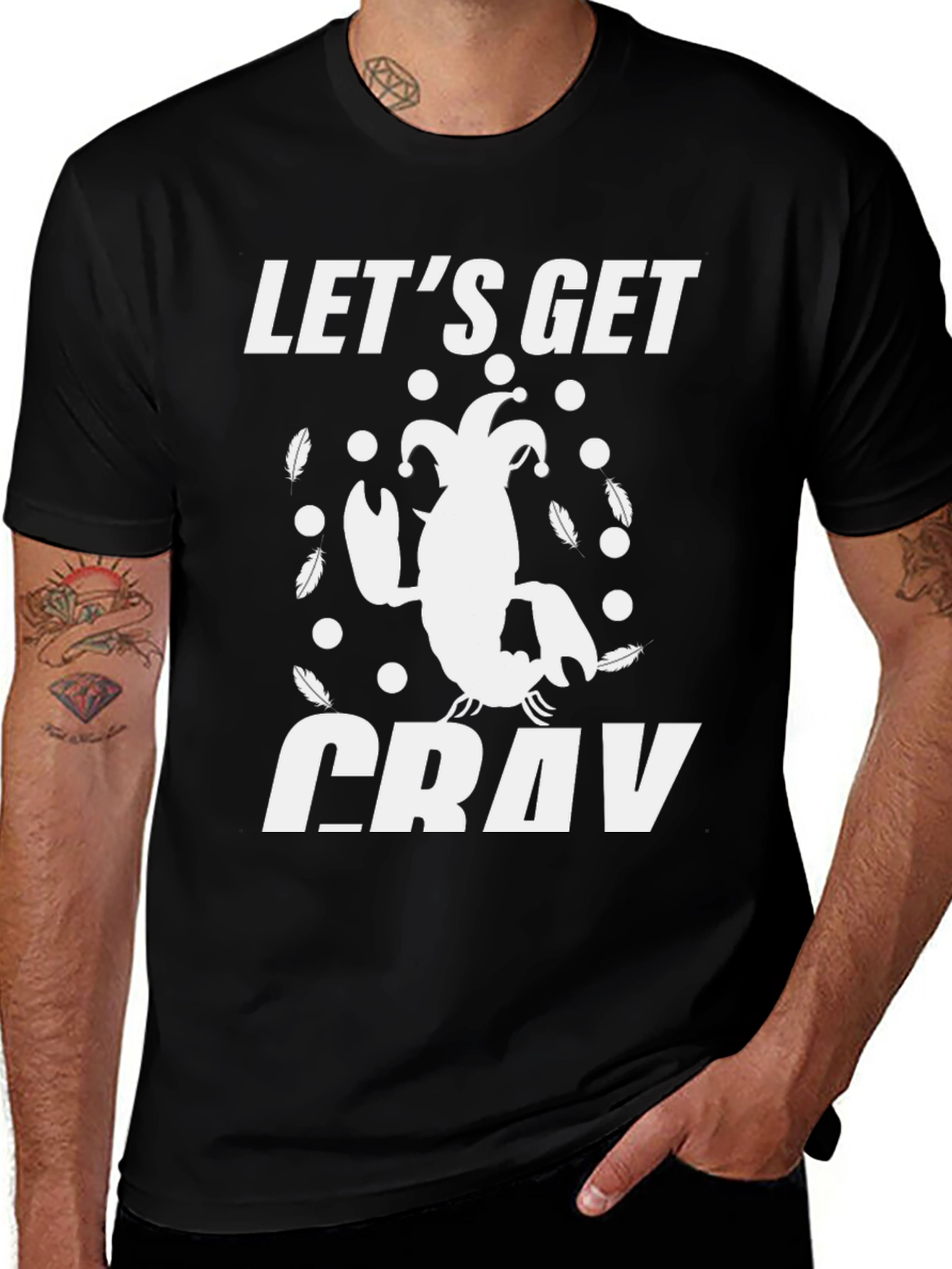 Variant 15 of Let's Get Cray T-Shirt - Lobster Design