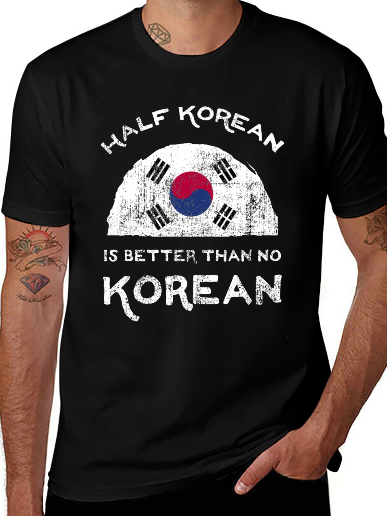 Half Korean Better Than No Korean Graphic Tee