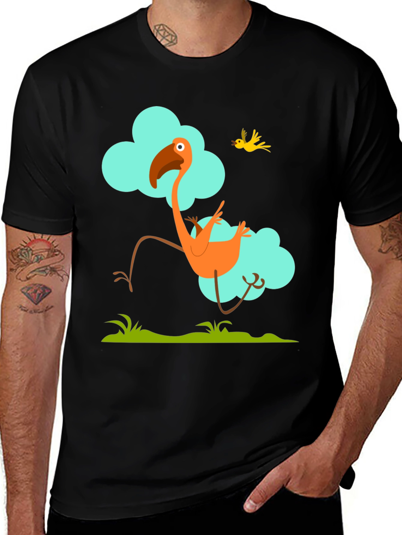Variant 8 of Fun Flamingo Graphic Tee