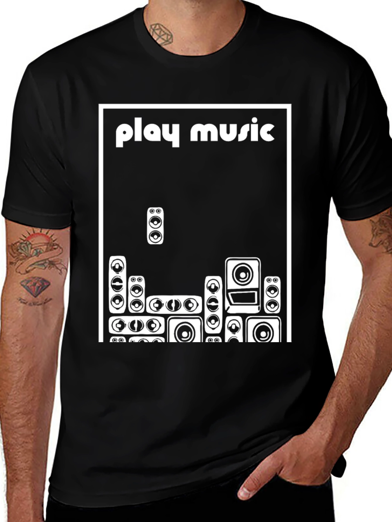 Variant 26 of Play Music Graphic T-Shirt