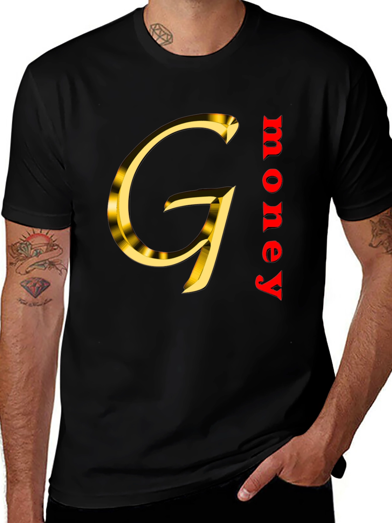 Gold G Money Black T-Shirt