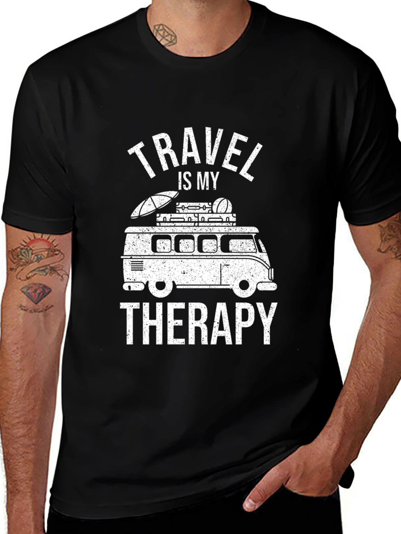 Variant 24 of Travel Is My Therapy Graphic Tee