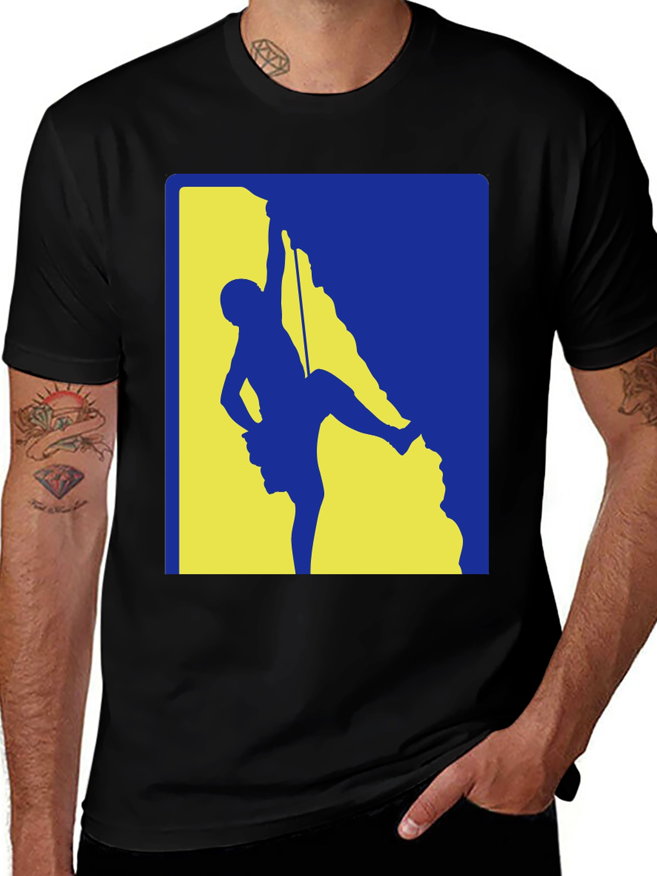 Variant 22 of Climbing Silhouette Graphic Tee