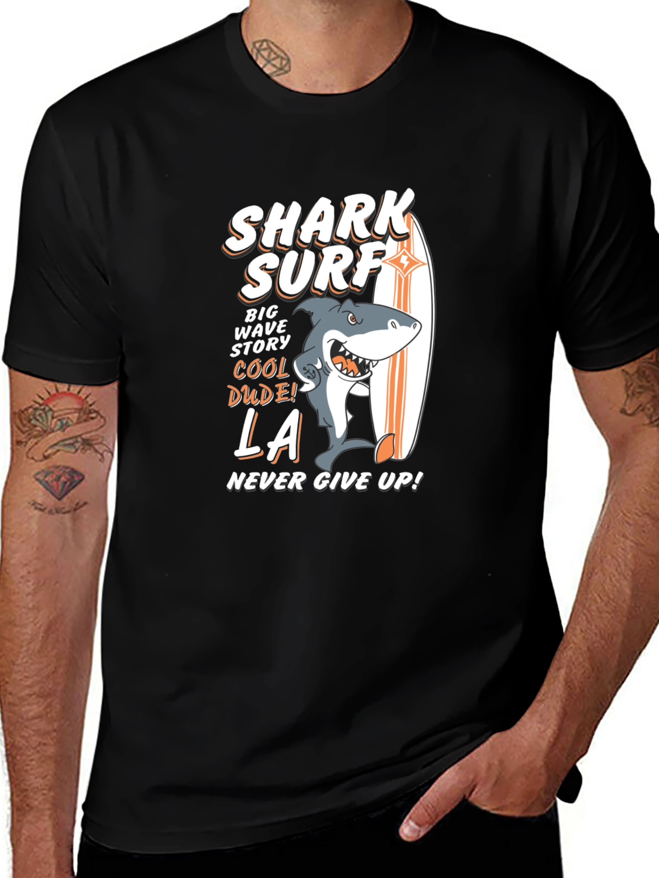 Variant 20 of Shark Surf Graphic Tee